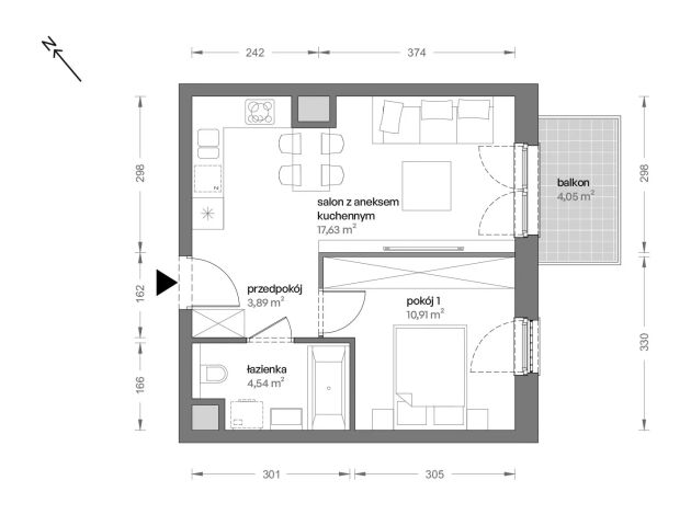Mieszkanie 2-pokojowe Katowice Brynów, ul. Ceglana. Zdjęcie 7