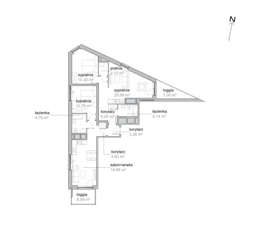 Mieszkanie 4-pokojowe Wrocław Tarnogaj, ul. Piękna. Zdjęcie 7