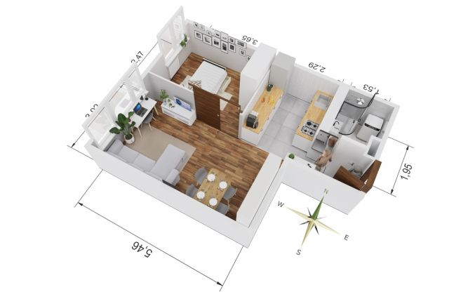 Mieszkanie 2-pokojowe Warszawa Mokotów, ul. Śniardwy. Zdjęcie 12