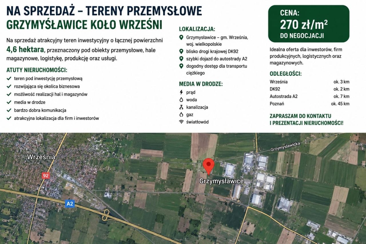 Działka inwestycyjna Grzymysławice. Zdjęcie 1