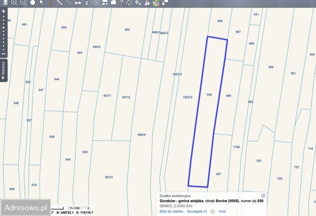 Działka rolna Gorzków-Osada. Zdjęcie 1