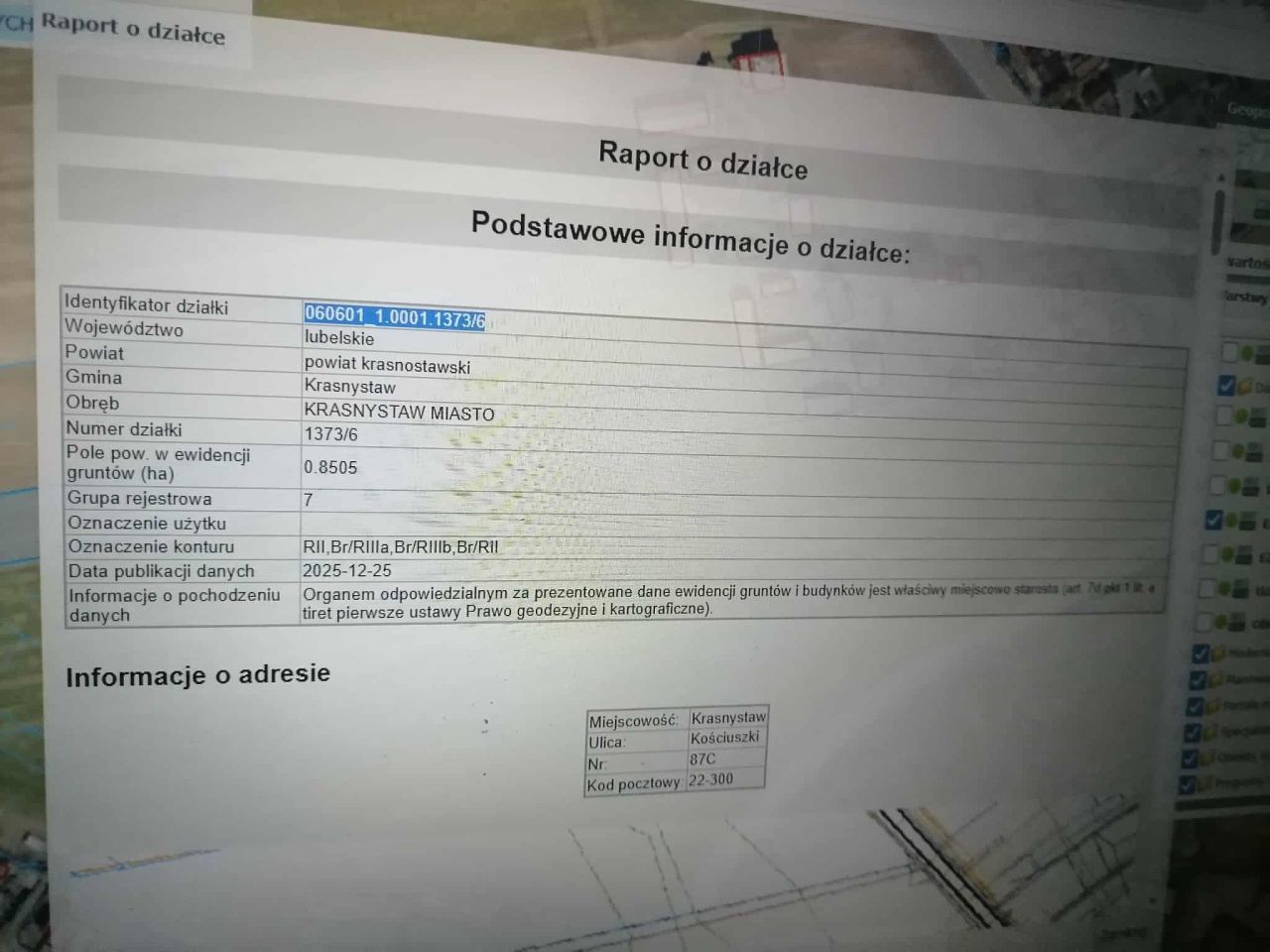 Działka budowlana Krasnystaw, ul. Kościuszki. Zdjęcie 5