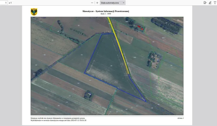 Działka rolna Sławatycze