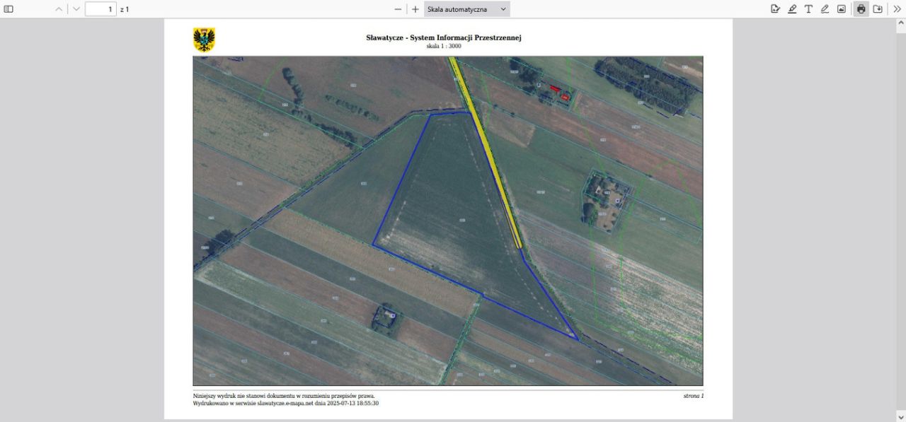 Działka rolna Sławatycze