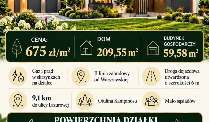 Działka budowlana Wojcieszyn, ul. Warszawska