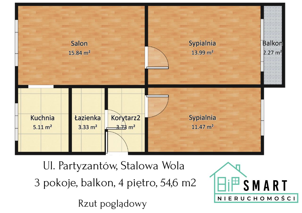 Mieszkanie 3-pokojowe Stalowa Wola, ul. Partyzantów. Zdjęcie 10