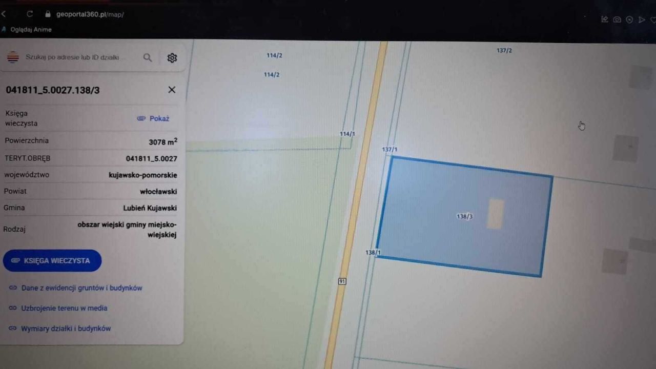 Działka inwestycyjna Lubień Kujawski. Zdjęcie 3