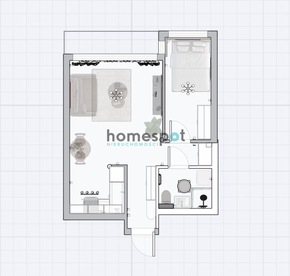Mieszkanie 2-pokojowe Poznań Jeżyce, pl. Ludwika Waryńskiego. Zdjęcie 6