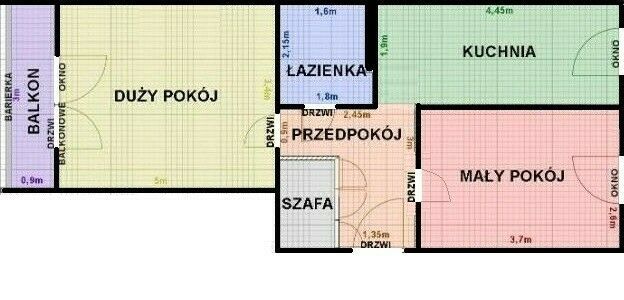 Mieszkanie 2-pokojowe Kraków Kozłówek, ul. prof. Tadeusza Seweryna