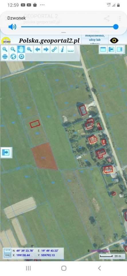 Działka budowlana Jordanów. Zdjęcie 2