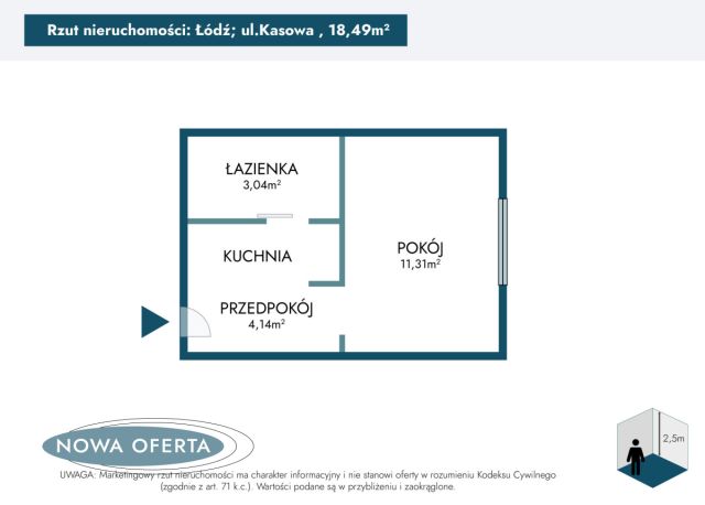 Mieszkanie 1-pokojowe Łódź Górna, ul. Kasowa. Zdjęcie 12