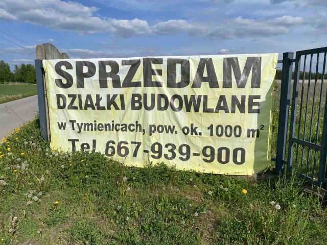 Działka budowlana Tymienice, Tymienice 76C. Zdjęcie 1