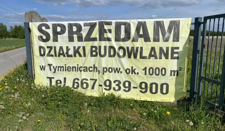 Działka budowlana Tymienice, Tymienice 76C