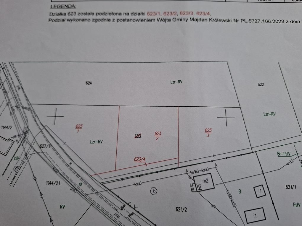 Działka budowlana Huta Komorowska Dołek. Zdjęcie 4