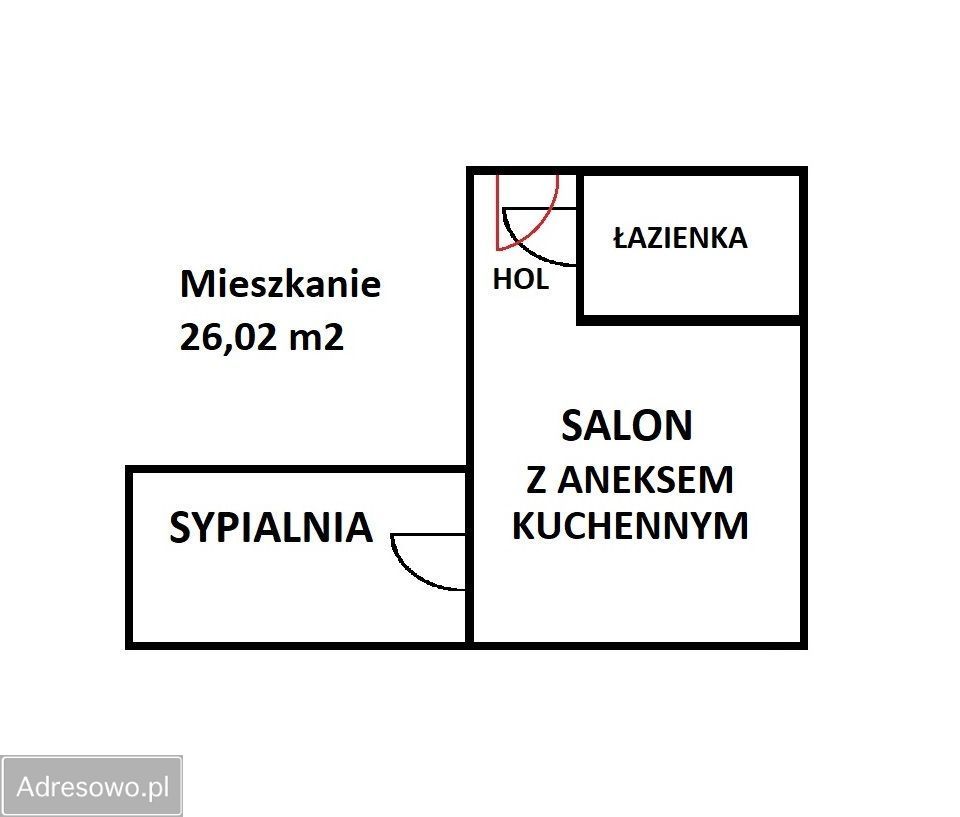 Mieszkanie 2-pokojowe Warszawa Powiśle, ul. Ludna