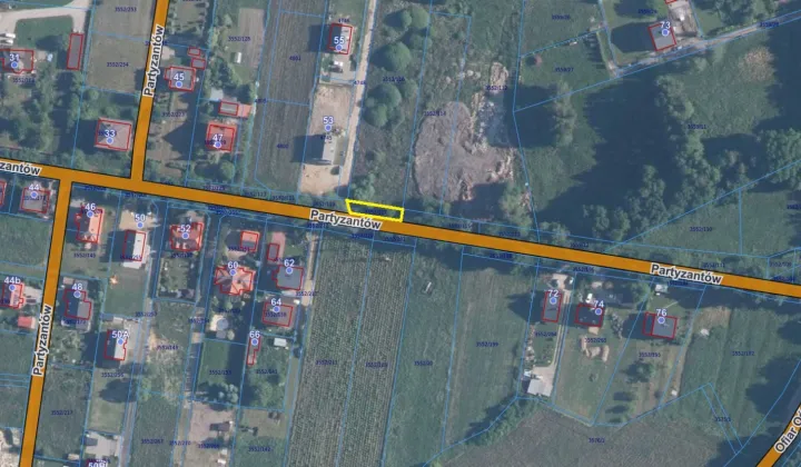 Działka inna Brzeszcze, ul. Partyzantów