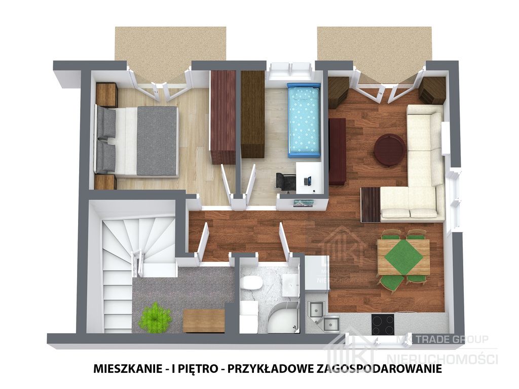 Mieszkanie 3-pokojowe Kłaj. Zdjęcie 9