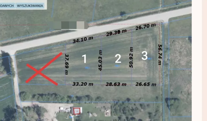 Działka rolno-budowlana Dubiażyn