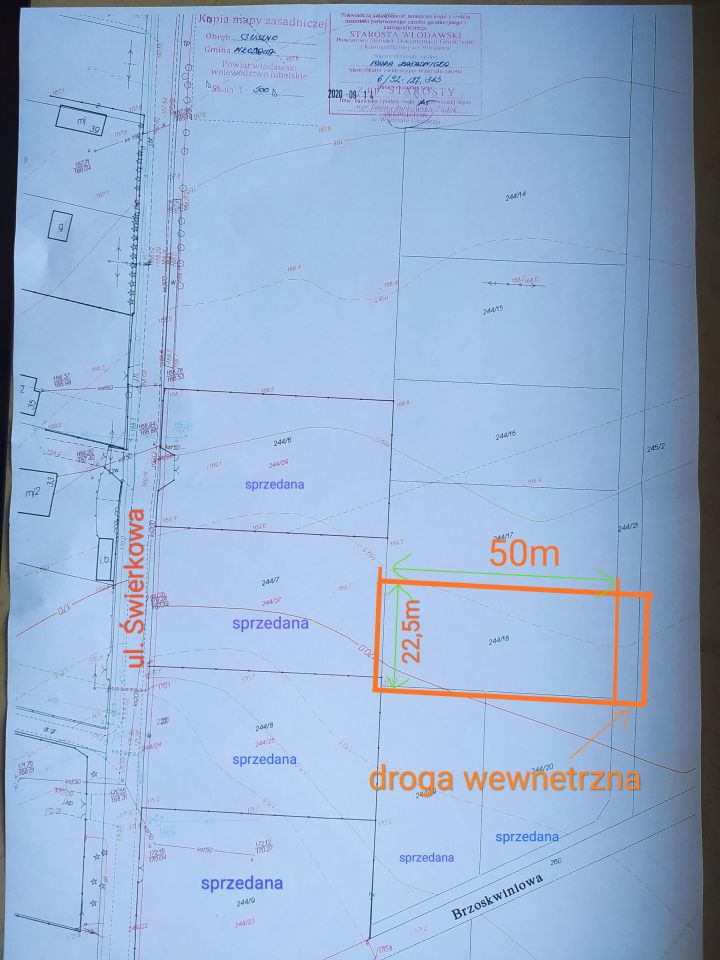 Działka budowlana Suszno Suszno-Kolonia, ul. Brzoskwiniowa. Zdjęcie 2