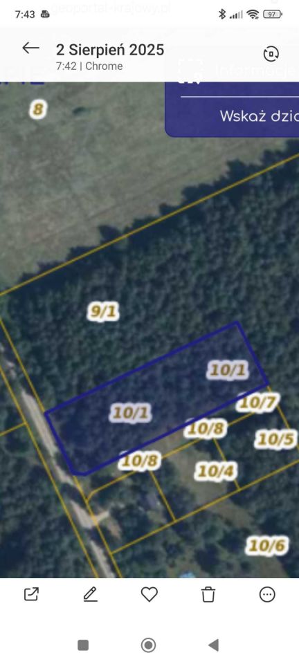 Działka budowlana Poradz. Zdjęcie 2