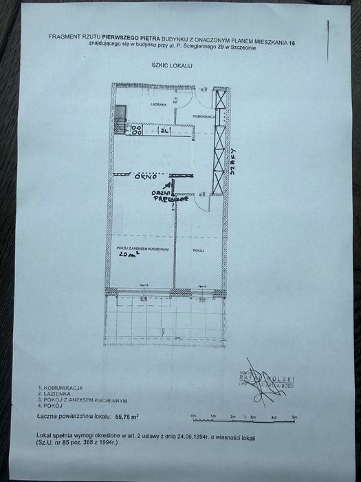 Mieszkanie 2-pokojowe Szczecin Centrum, ul. ks. Piotra Ściegiennego. Zdjęcie 8