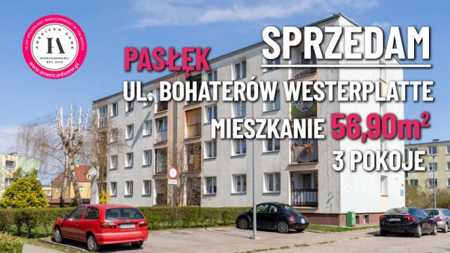 Mieszkanie 3-pokojowe Pasłęk, ul. Bohaterów Westerplatte. Zdjęcie 1