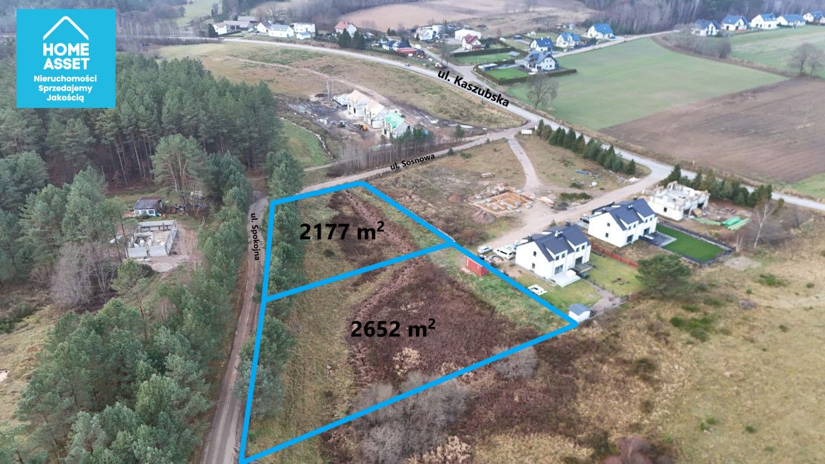 Działka budowlana Domatówko, ul. Sosnowa. Zdjęcie 3