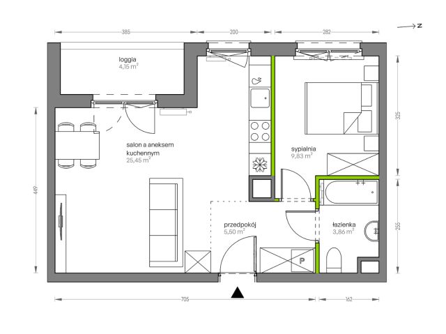 Mieszkanie 2-pokojowe Kraków Płaszów, ul. Myśliwska. Zdjęcie 25