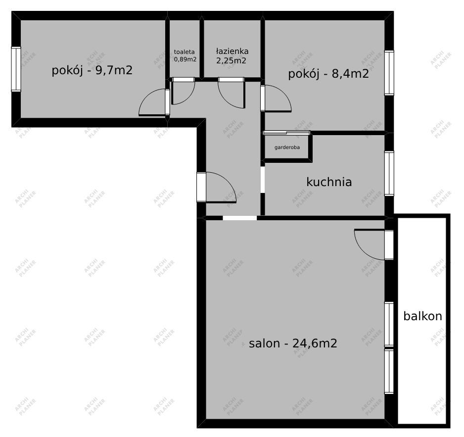 Mieszkanie 3-pokojowe Białystok Nowe Miasto, ul. Kazimierza Pułaskiego. Zdjęcie 10
