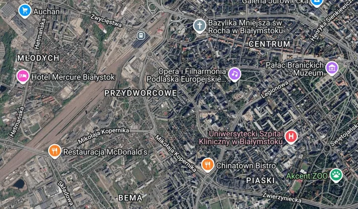 Mieszkanie 3-pokojowe Białystok Centrum, ul. Młynowa