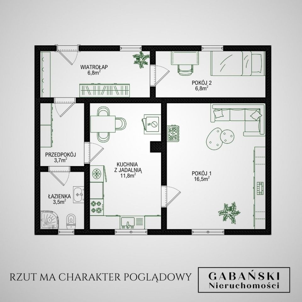 dom wolnostojący, 3 pokoje Zborowice. Zdjęcie 16