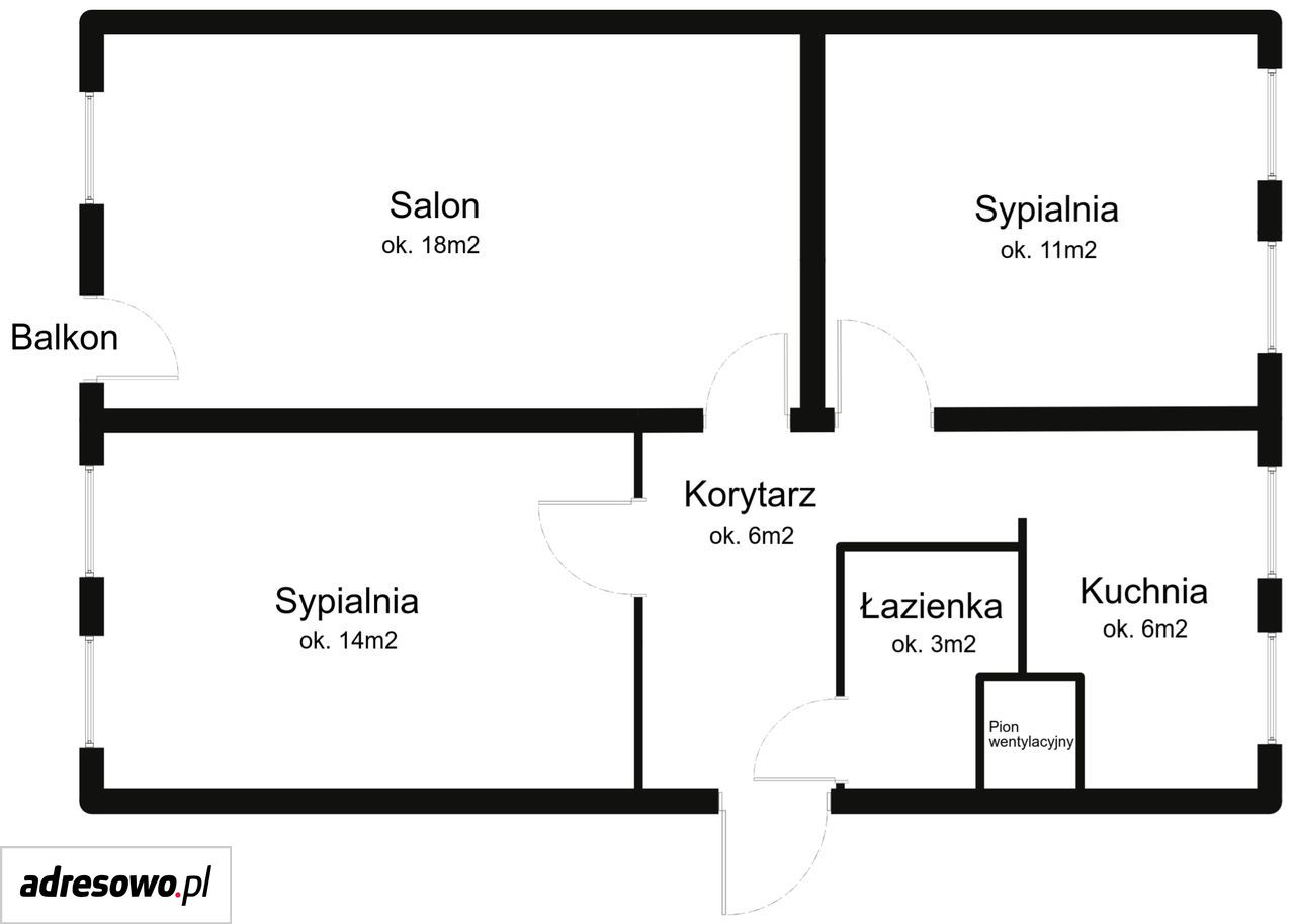 Mieszkanie 3-pokojowe Łódź Teofilów, ul. Traktorowa. Zdjęcie 16