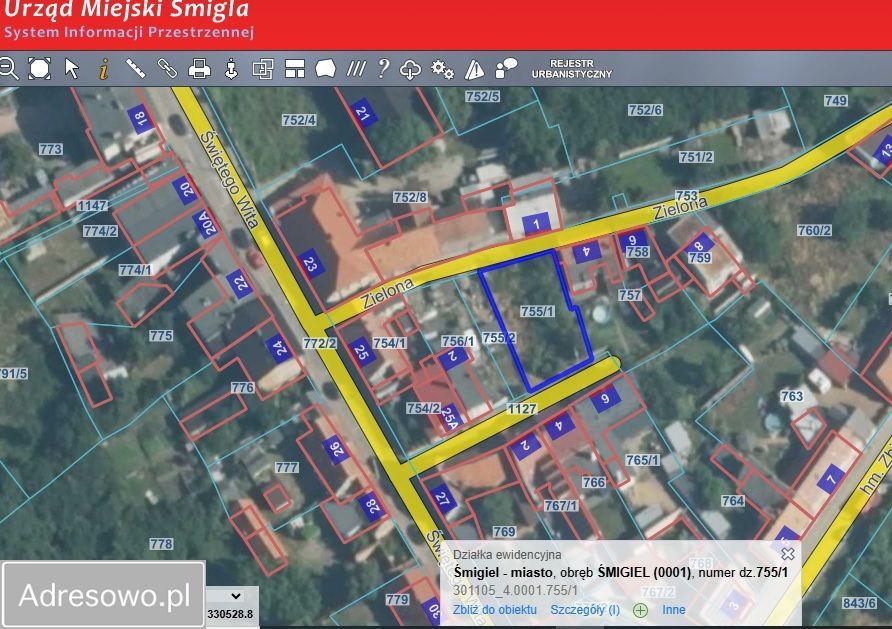 Działka Śmigiel, ul. Podgórze