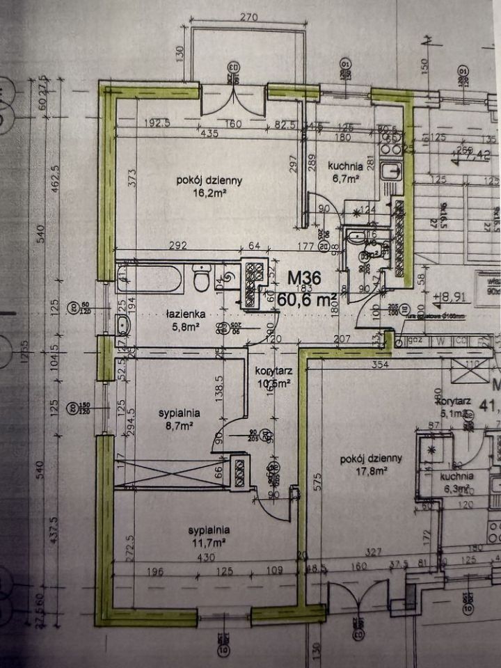 Mieszkanie 3-pokojowe Wysokie Mazowieckie, ul. Ludowa. Zdjęcie 8