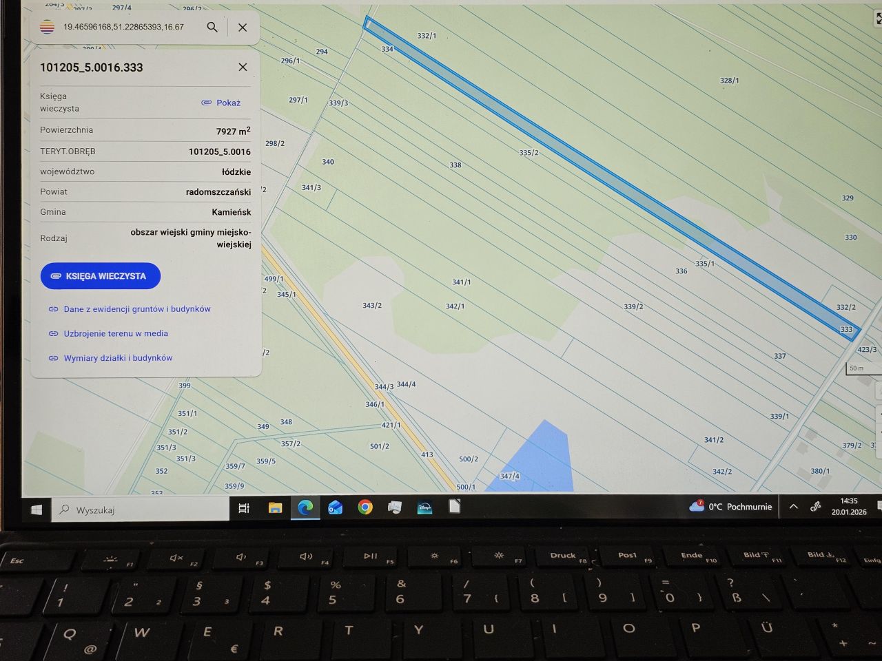 Działka rolna Danielów. Zdjęcie 9
