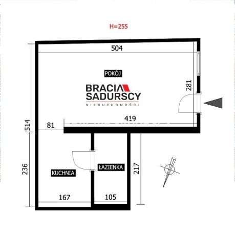 Mieszkanie 1-pokojowe Kraków Krowodrza, ul. Lubelska. Zdjęcie 3