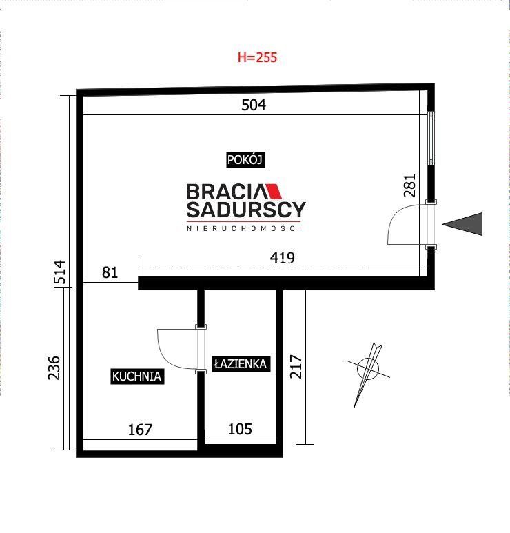 Mieszkanie 1-pokojowe Kraków Krowodrza, ul. Lubelska. Zdjęcie 3