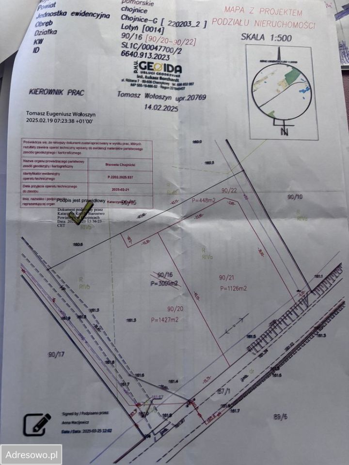 Działka budowlana Lotyń