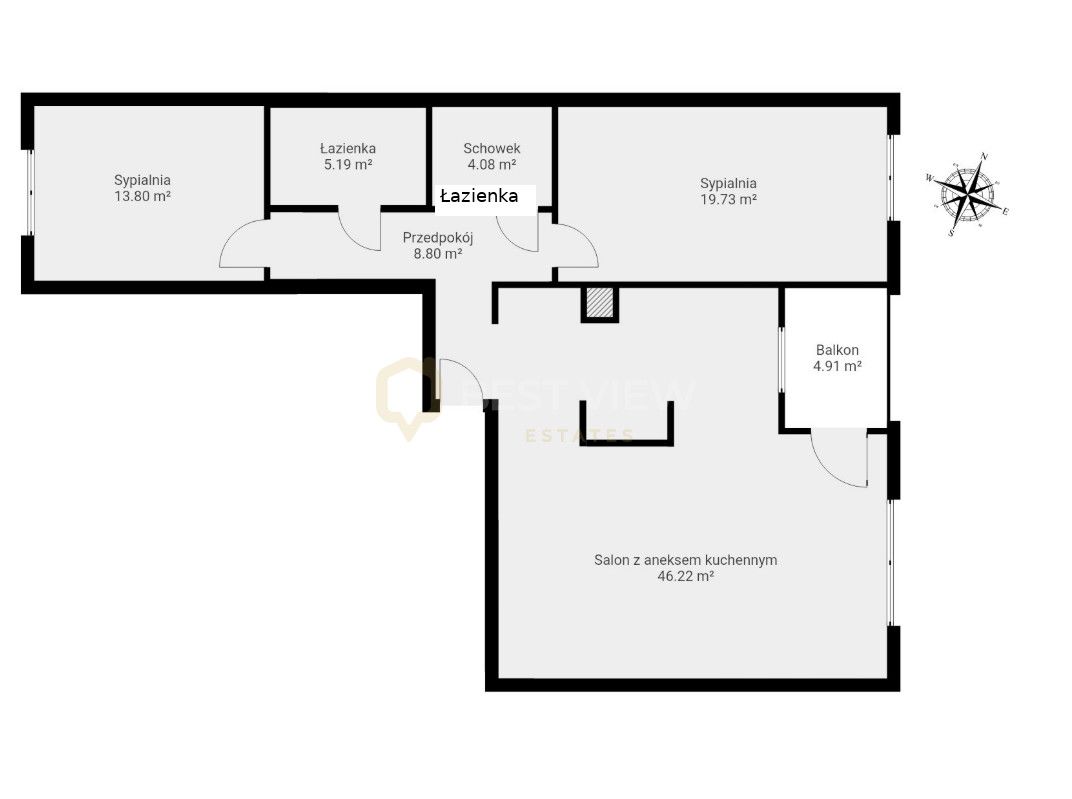 Mieszkanie 3-pokojowe Warszawa Wilanów, ul. Adama Branickiego. Zdjęcie 14