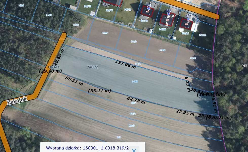 Działka budowlana Kędzierzyn-Koźle Cisowa. Zdjęcie 4