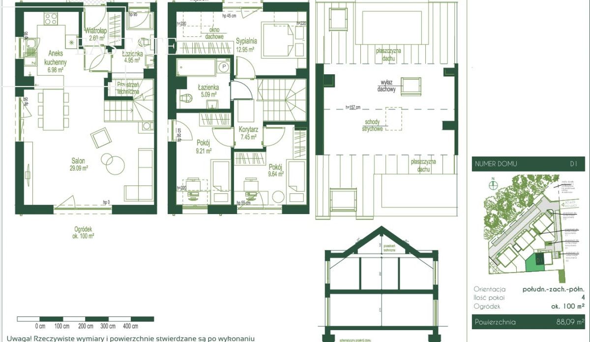 bliźniak, 4 pokoje Gdynia Chwarzno-Wiczlino, ul. Śliska. Zdjęcie 9