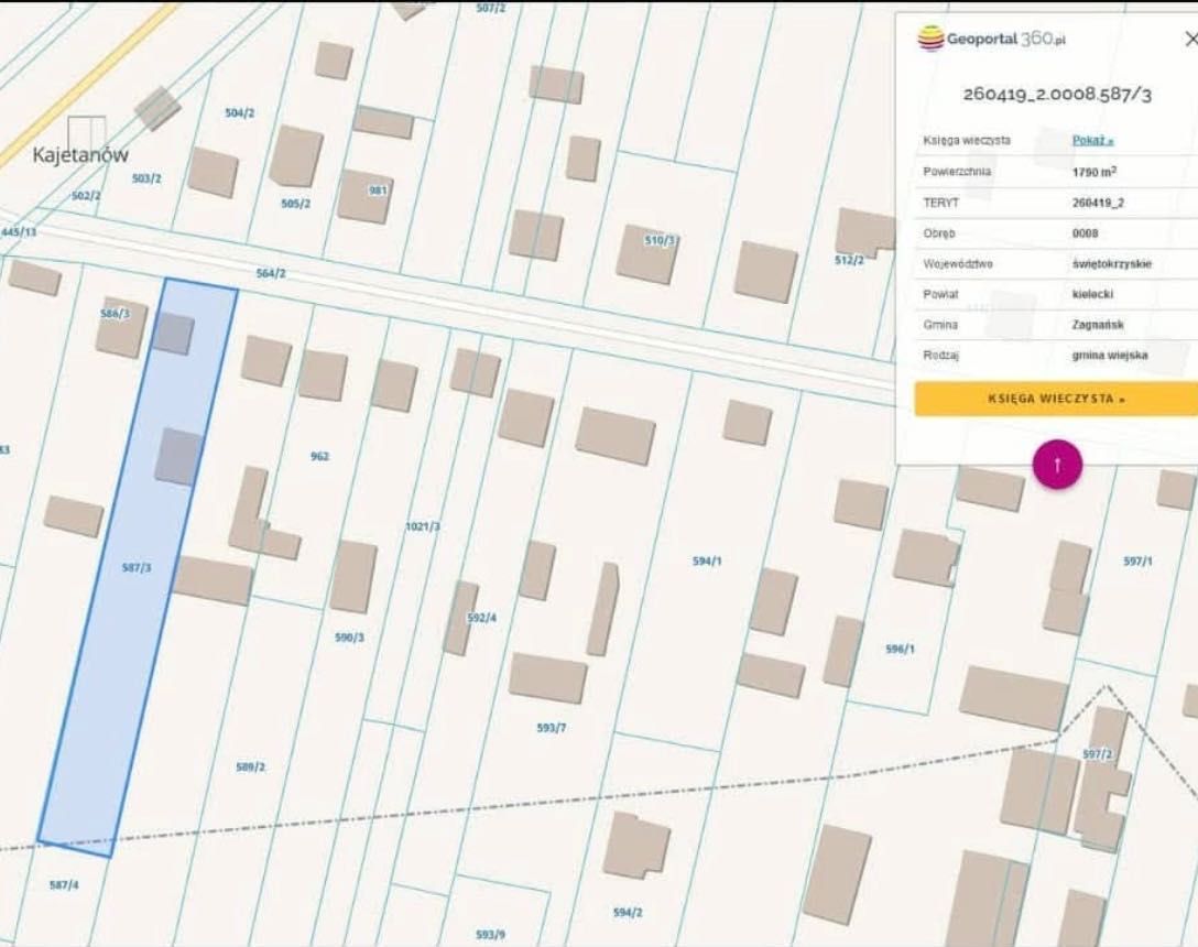 Działka budowlana Kajetanów. Zdjęcie 6