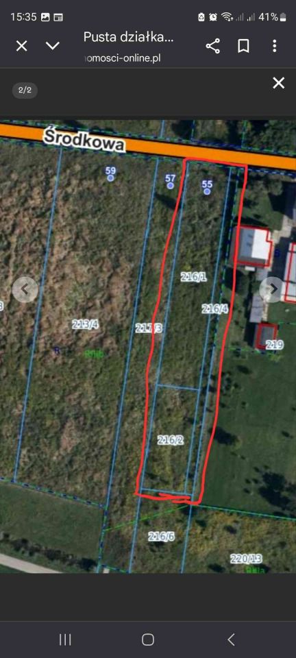 Działka budowlana Opacz-Kolonia, ul. Środkowa. Zdjęcie 1