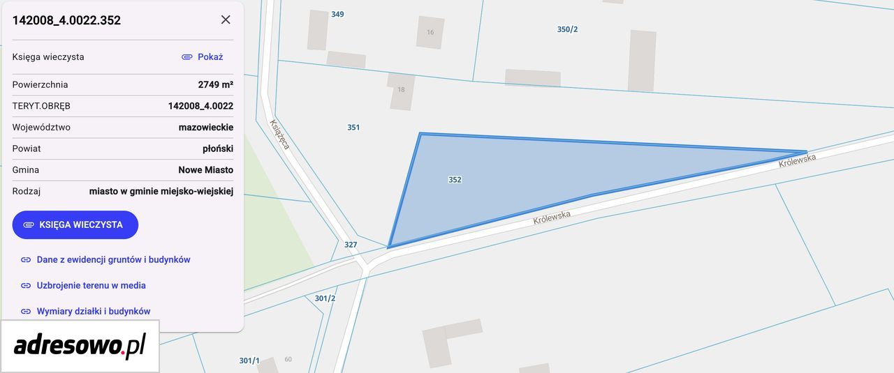 Działka rolno-budowlana Nowe Miasto, ul. Królewska. Zdjęcie 6