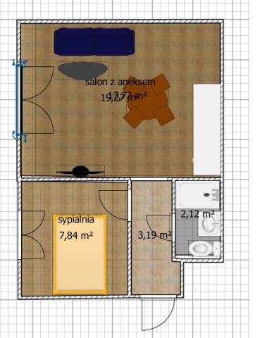 Mieszkanie 2-pokojowe Łódź Śródmieście, ul. kpt. Stefana Pogonowskiego. Zdjęcie 1