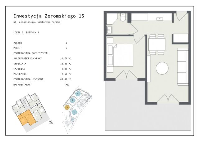 Mieszkanie 2-pokojowe Szklarska Poręba, ul. Stefana Żeromskiego. Zdjęcie 16