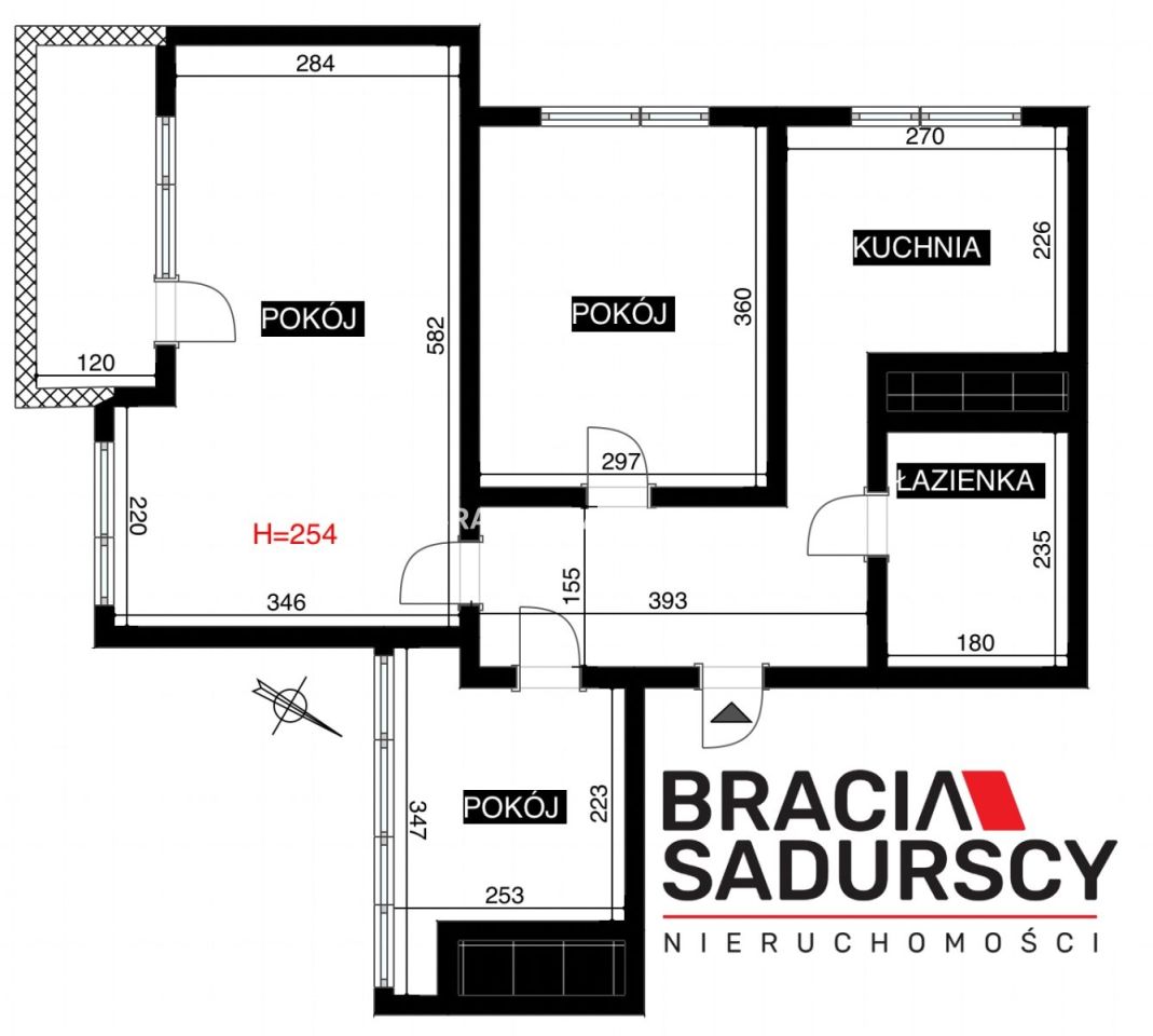 Mieszkanie 3-pokojowe Kraków Mistrzejowice, os. Kombatantów. Zdjęcie 29