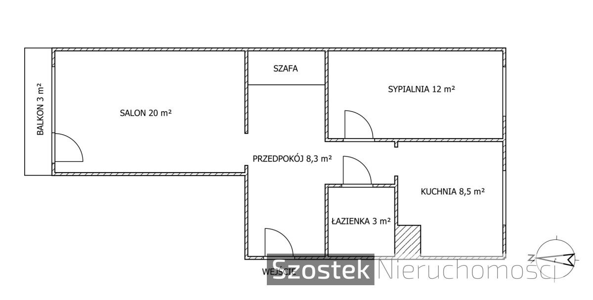 Mieszkanie 2-pokojowe Częstochowa Północ, ul. Iwaszkiewicza. Zdjęcie 12