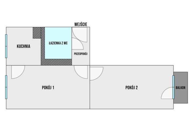Mieszkanie 2-pokojowe Katowice Burowiec, ul. Pogodna. Zdjęcie 9