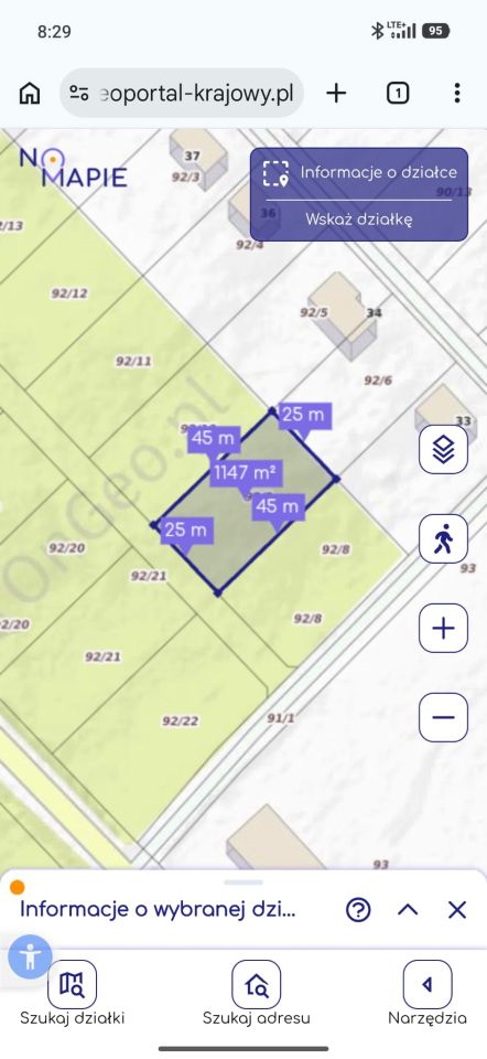 Działka budowlana Kinkajmy. Zdjęcie 2